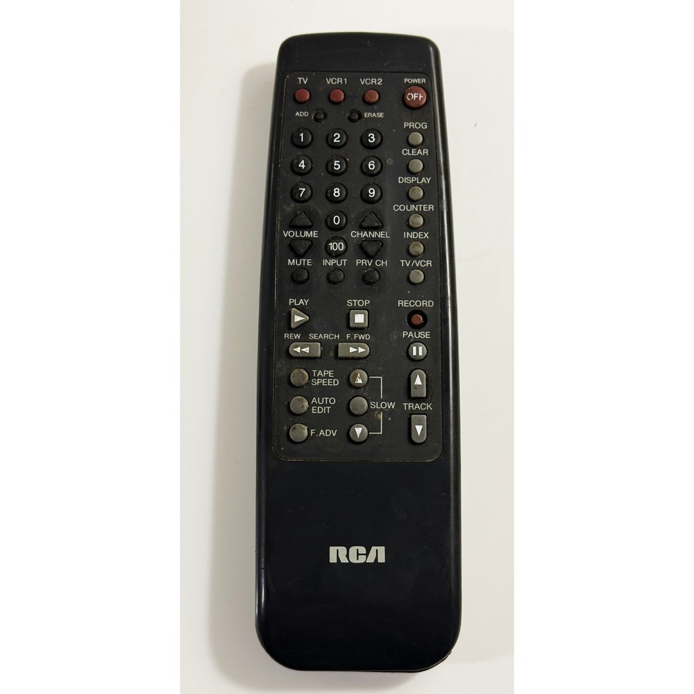 RCA VCR TV Remote Control Universal Black Vintage Replacement